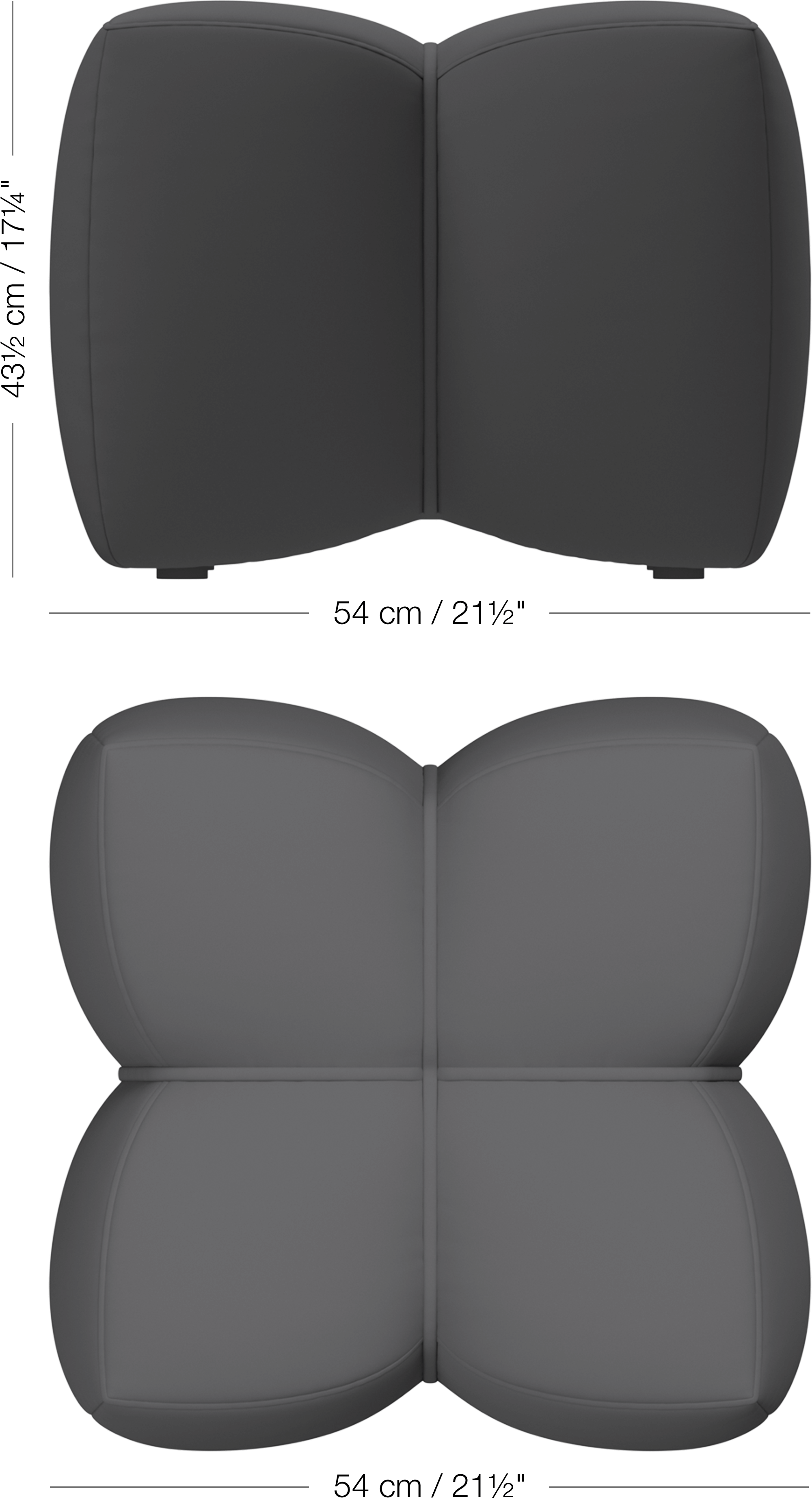 Nawabari プーフ、小 | Footstool | Nawabari | BIG, Bjarke Ingels